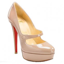 Replica Christian Louboutin Relika 140mm Mary Jane Pumps Pink Cheap Fake Shoes