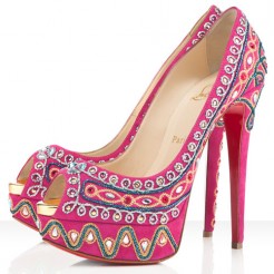 Replica Christian Louboutin Bollywoody 140mm Peep Toe Pumps Rose Matador Cheap Fake Shoes