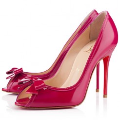 Replica Christian Louboutin Milady 100mm Peep Toe Pumps Pink Cheap Fake Shoes