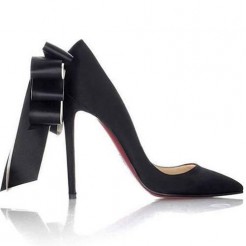 Replica Christian Louboutin Anemone 120mm Special Occasion Black Cheap Fake Shoes