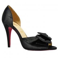 Replica Christian Louboutin Anemone 120mm Special Occasion Black Cheap Fake Shoes