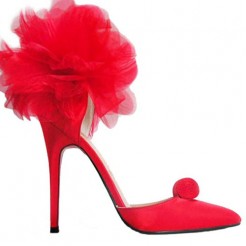 Replica Christian Louboutin Eugenie 120mm Special Occasion Red Cheap Fake Shoes