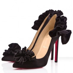 Replica Christian Louboutin Veneneuse 120mm Special Occasion Black Cheap Fake Shoes