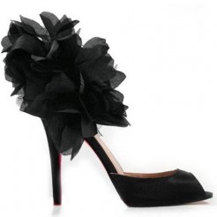 Replica Christian Louboutin Carnaval 120mm Special Occasion Black Cheap Fake Shoes