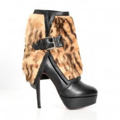 Replica Christian Louboutin Armony 140mm Ankle Boots Leopard Cheap Fake Shoes