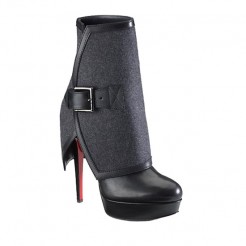 Replica Christian Louboutin Armony 140mm Ankle Boots Black Cheap Fake Shoes