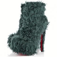 Replica Christian Louboutin Daf Booty 160mm Ankle Boots Turquoise Cheap Fake Shoes