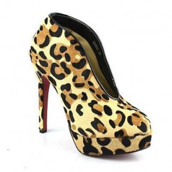 Replica Christian Louboutin Miss Fast Plato 120mm Ankle Boots Leopard Cheap Fake Shoes