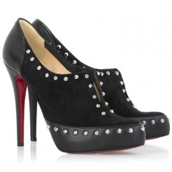 Replica Christian Louboutin Astraqueen 120mm Ankle Boots Black Cheap Fake Shoes