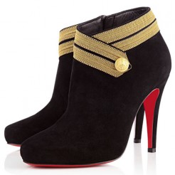 Replica Christian Louboutin Marychal 100mm Ankle Boots Leopard Cheap Fake Shoes