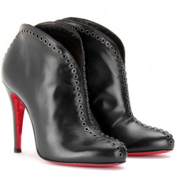 Replica Christian Louboutin Catch Me 100mm Ankle Boots Black Cheap Fake Shoes