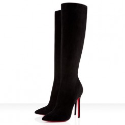 Replica Christian Louboutin Pigalle Botta 120mm Boots Black Cheap Fake Shoes