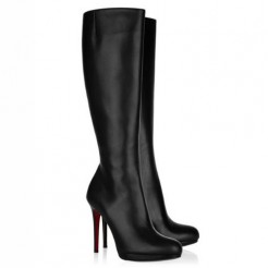 Replica Christian Louboutin New Simple Botta 120mm Boots Black Cheap Fake Shoes