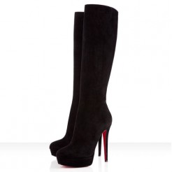 Replica Christian Louboutin BiancaBotta 140mm Boots Black Cheap Fake Shoes