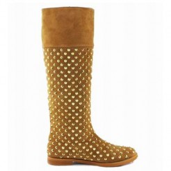 Replica Christian Louboutin Meneboot 40mm Boots Camel Cheap Fake Shoes