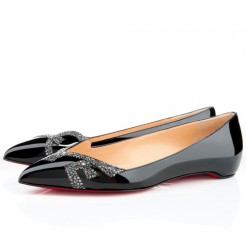 Replica Christian Louboutin Pigalove Ballerinas Black Cheap Fake Shoes