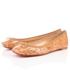 Replica Christian Louboutin Rosella Ballerinas Natural Cheap Fake Shoes