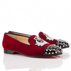 Replica Christian Louboutin Intern Loafers Red Cheap Fake Shoes