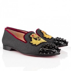 Replica Christian Louboutin Intern Loafers Navy Cheap Fake Shoes