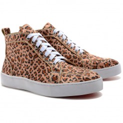 Replica Christian Louboutin Rantus Orlato Sneakers Leopard Cheap Fake Shoes