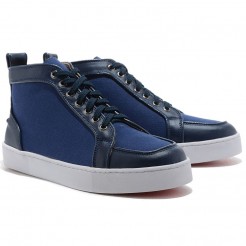 Replica Christian Louboutin Rantus Orlato Sneakers Blue Cheap Fake Shoes