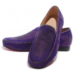 Replica Christian Louboutin Croc Maroc Loafers Parme Cheap Fake Shoes
