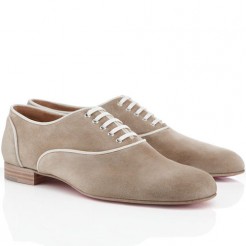 Replica Christian Louboutin Alfred Loafers Taupe Cheap Fake Shoes
