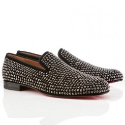 Replica Christian Louboutin Roller Loafers Black Cheap Fake Shoes