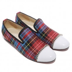Replica Christian Louboutin Rollerboy Loafers Red Cheap Fake Shoes