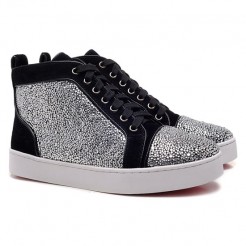 Replica Christian Louboutin Mickael Sneakers Grey Cheap Fake Shoes