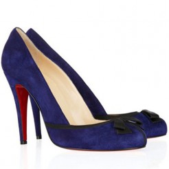 Replica Christian Louboutin Lavalliere 100mm Pumps Blue Cheap Fake Shoes