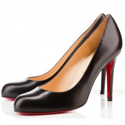 Replica Christian Louboutin Simple 100mm Pumps Black Cheap Fake Shoes