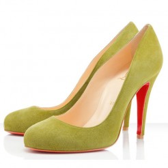 Replica Christian Louboutin Ron Ron 100mm Pumps Yellow Cheap Fake Shoes