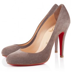 Replica Christian Louboutin Ron Ron 100mm Pumps Taupe Cheap Fake Shoes