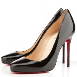 Replica Christian Louboutin Elisa 100mm Pumps Black Cheap Fake Shoes