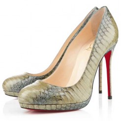 Replica Christian Louboutin Filo 120mm Pumps Green Cheap Fake Shoes