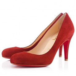 Replica Christian Louboutin Ron Ron 80mm Pumps Red Cheap Fake Shoes