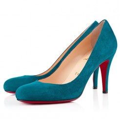 Replica Christian Louboutin Ron Ron 80mm Pumps Peacock Cheap Fake Shoes