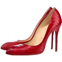 Replica Christian Louboutin Corneille 100mm Pumps Mandarin Red Cheap Fake Shoes