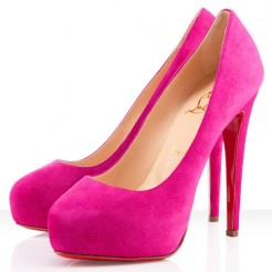 Replica Christian Louboutin Miss Clichy 140mm Pumps Hot Pink Cheap Fake Shoes
