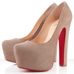 Replica Christian Louboutin Daffy 160mm Pumps Taupe Cheap Fake Shoes