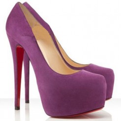 Replica Christian Louboutin Daffodile 160mm Platforms Plum Cheap Fake Shoes