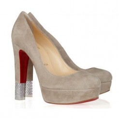 Replica Christian Louboutin Embellished 140mm Pumps Camel Cheap Fake Shoes