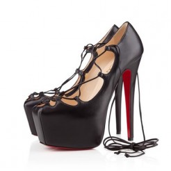 Replica Christian Louboutin Ghildarc 160mm Platforms Black Cheap Fake Shoes