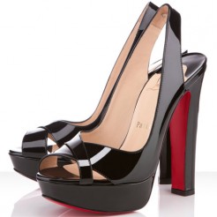 Replica Christian Louboutin Marple Town 140mm Slingbacks Black Cheap Fake Shoes