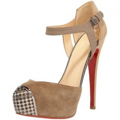 Replica Christian Louboutin Boulima Exclusive D'orsay 120mm Sandals Taupe Cheap Fake Shoes