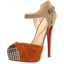 Replica Christian Louboutin Boulima Exclusive D'orsay 120mm Sandals Brown Cheap Fake Shoes