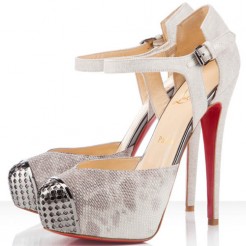 Replica Christian Louboutin Boulima Exclusive D'orsay 120mm Sandals Stone Cheap Fake Shoes