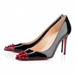 Replica Christian Louboutin Geo 80mm Pumps Black Cheap Fake Shoes