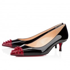 Replica Christian Louboutin Geo 40mm Pumps Black Cheap Fake Shoes